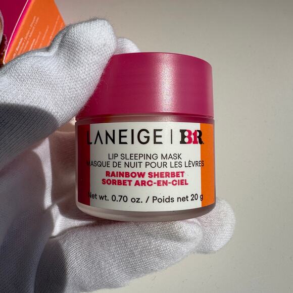 Laneige Baskin Robbins Rainbow Sherbet Lip Sleeping Mask Limited Edition NIB - Picture 4 of 12